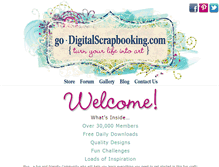 Tablet Screenshot of godigitalscrapbooking.com
